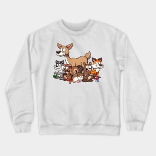 Cute Forest Animals Crewneck Sweatshirt